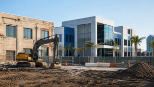 Obras de construcción de un moderno centro forense en Tampa