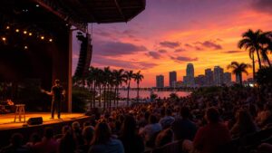 Guitarrista acústico ofrece un concierto al atardecer en Tampa