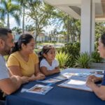 Familia recibe orientación para ayuda de reconstrucción de vivienda en Hillsborough