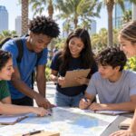 Adolescentes colaborando en una actividad de liderazgo comunitario en Tampa