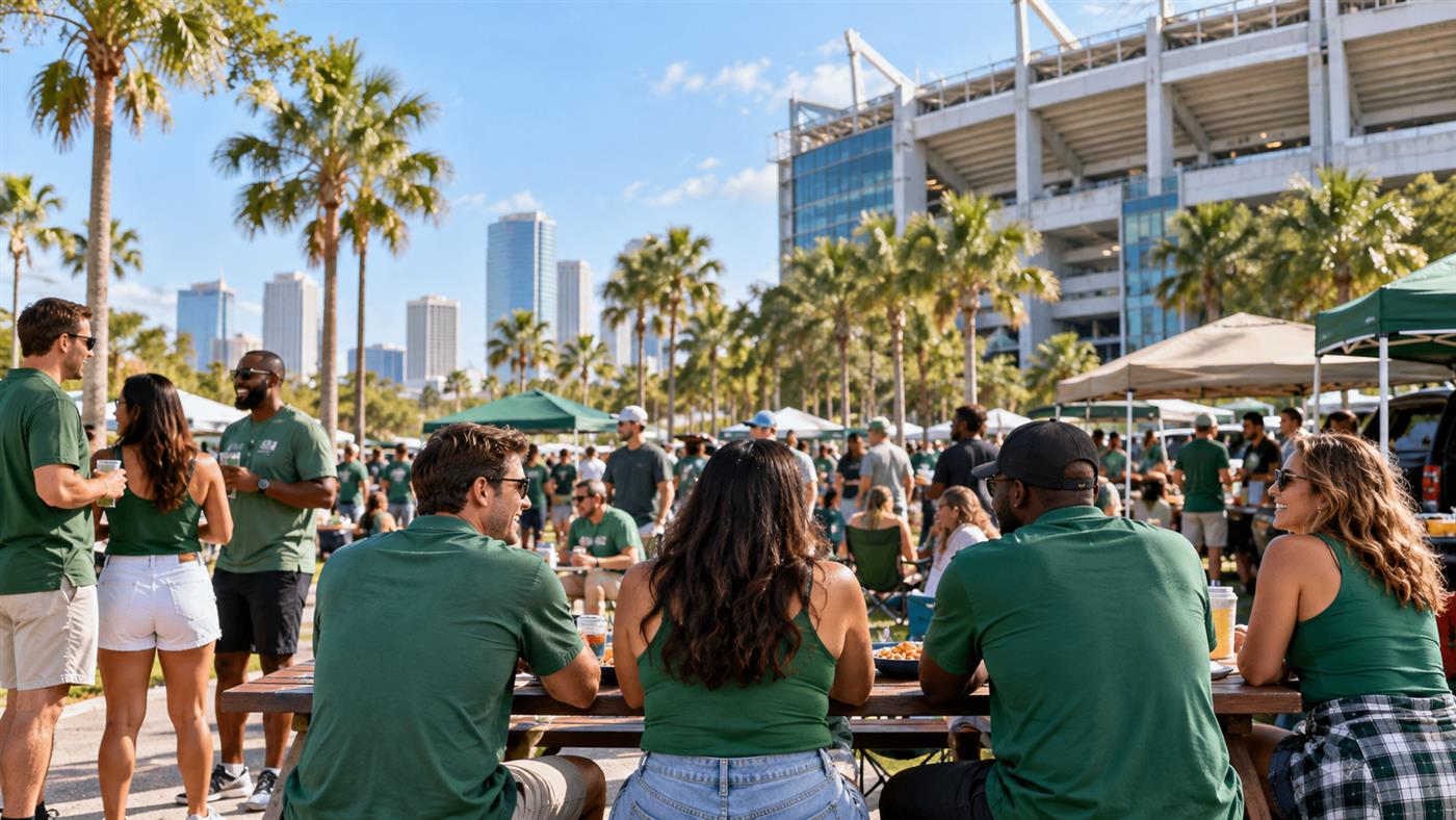 USF celebra en Tampa el último tailgate de su comunidad de exalumnos en Ray Jay